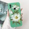 For Samsung Galaxy A10 A10S M01S Phone Case Fashion Flower Back Cover Liquid Silicone Protector on Samsung A 10 Shockproof Funda