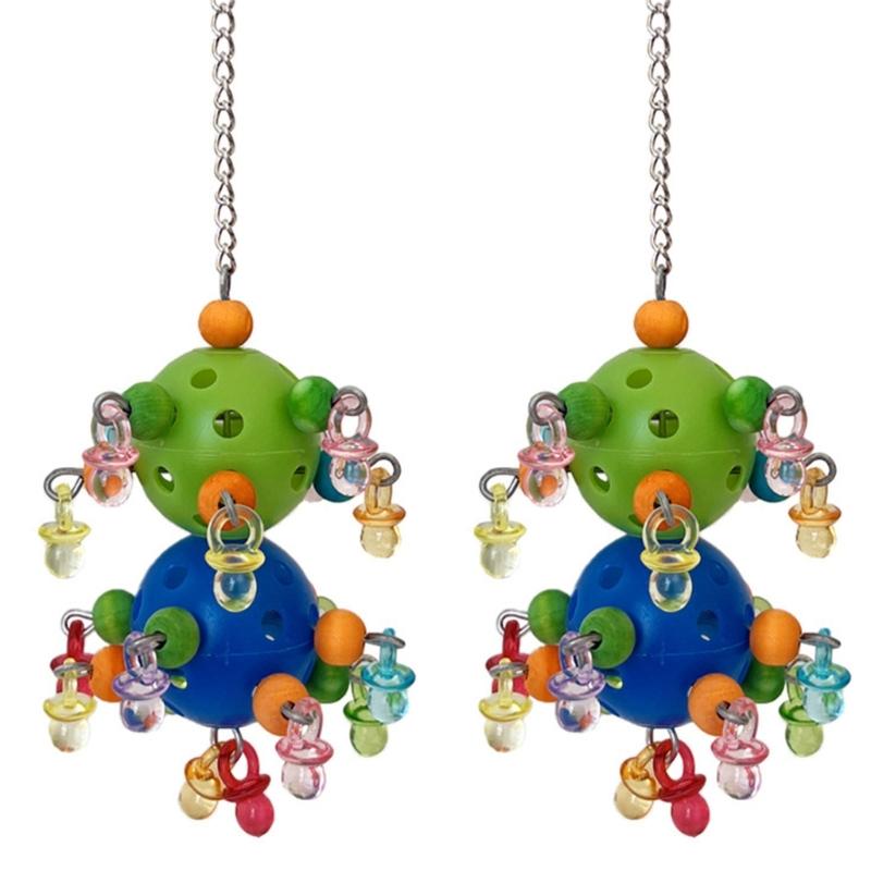 5lots Avian Stimulating Toy Pet Enrichment Toy Parrots Foraging Macerator Toy for Feathered Pet