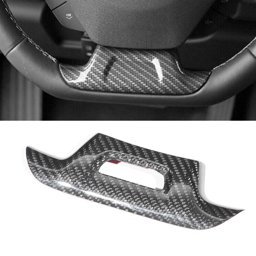 Carbon Fiber Steering Wheel Cover Fit for Chevrolet Camaro ZL1 2017 2019with Hole