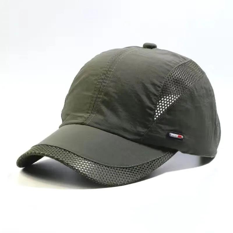 Spring and Summer Men's Hat Baseball Cap Men's Mesh Peaked Cap Sports Sun Hat Quick-drying Sun Hat Outdoor