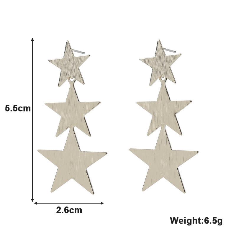 

New European Exaggerated Dangle Earrings for Women Metal Geometric Statement Long Hanging Earrings Punk Personality Drop Earring