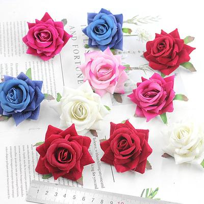 5Pcs Handcraft Simulation Flower Eye-catching Modern Rolled Multi-layer Petals Artificial Rose