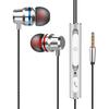 Samci Wired Earphones with Microphone and Remote Control Headphones Compact Sound Isolation Deep Bass Call Earphones Compatible with Samsung Huawei