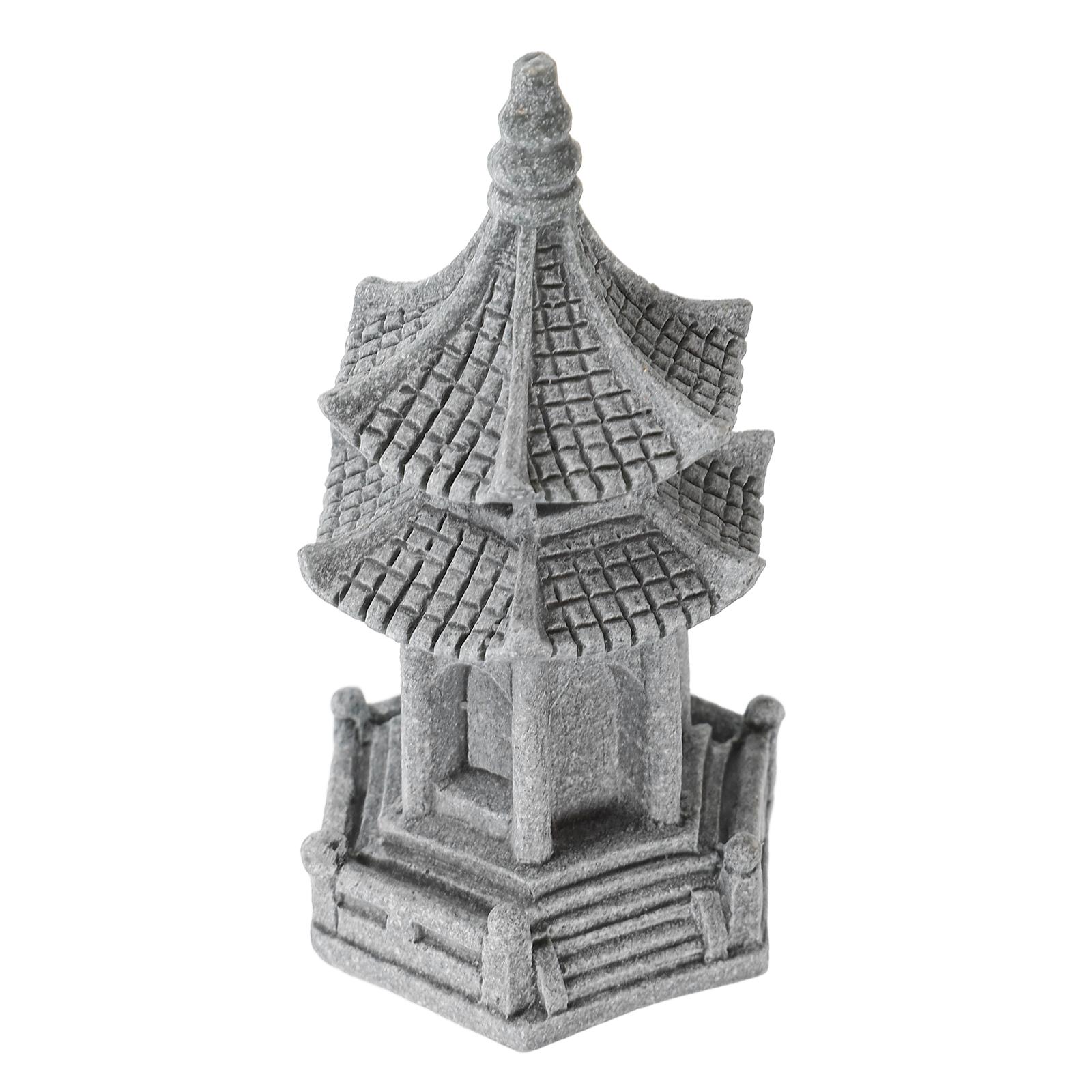 

Miniature Stone Pagoda Statue Realistic Craftsmanship Durable Garden Decor Zen Accessories Pavilion Decorations Mini 7.50X3.50X3.50CM