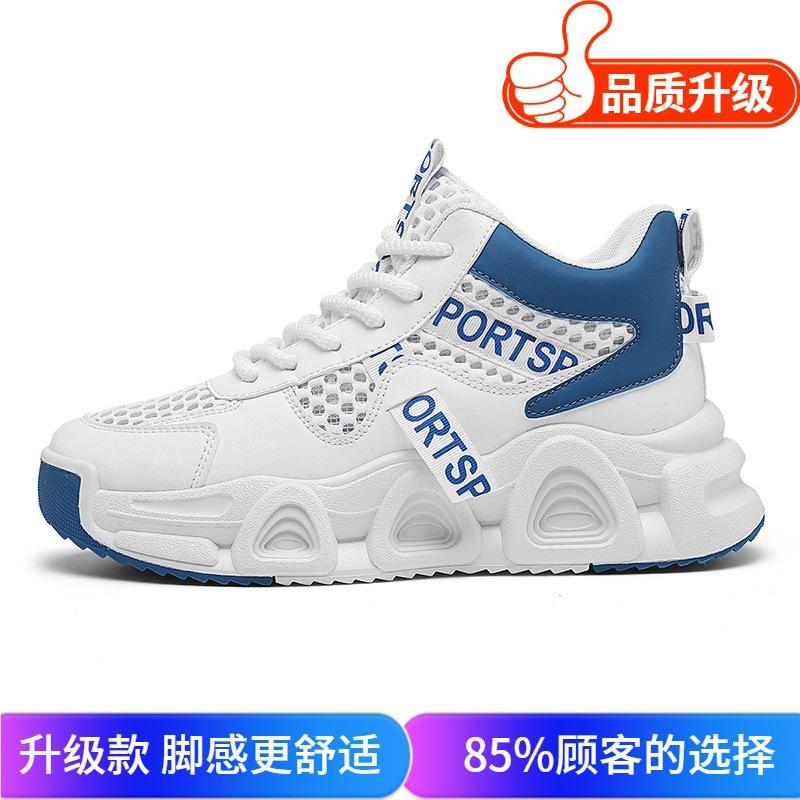 Men's Shoes 2025 New Summer Youth Casual Versatile Sports Trendy Shoes Student Platform Heightening Breathable Dad Shoes