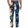 Men's Christmas-Printed Pocket & Sleep Pants | Soft Cotton Blend, Elastic Waist