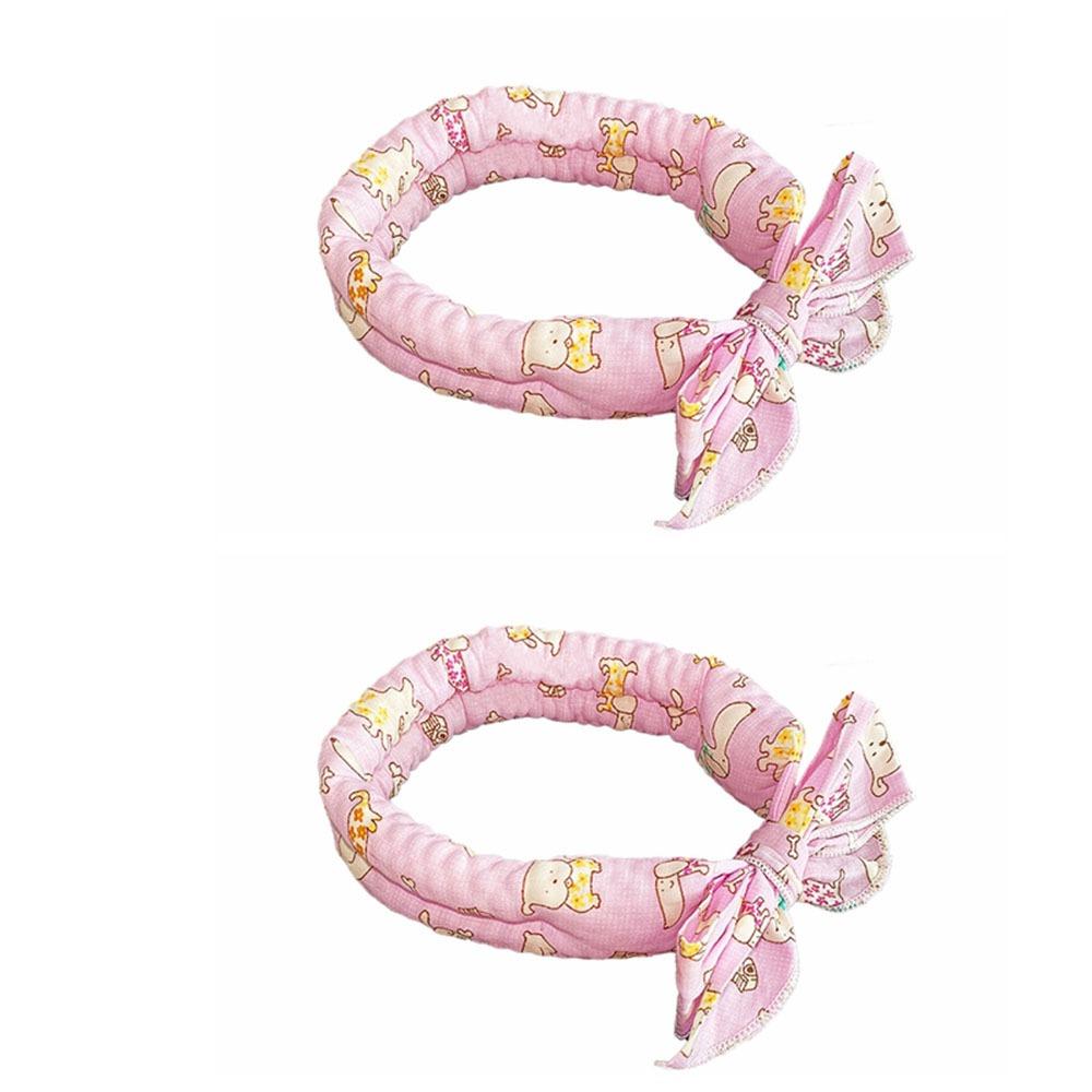 2Pcs Adjustable Pet Cooling Ice Scarf Cute Print Puppy Ice Collar Pet Accessories Style 1