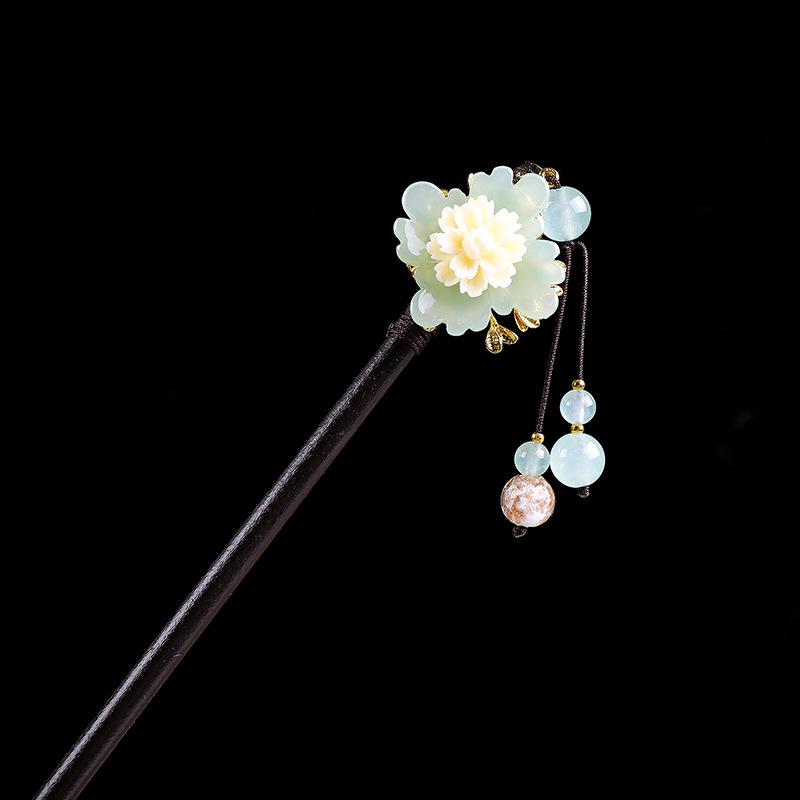 Women's 2026 Spring/Summer Chinese Tassel Alloy Hairpin - Qipao Hair Accessories