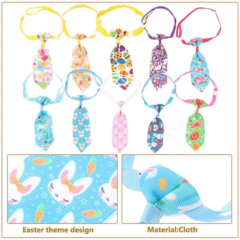 20 Stück Oster-Themen-Krawatten für Haustiere, verstellbare Größe, ideal für Osterpartys, einzigartige Dekoration