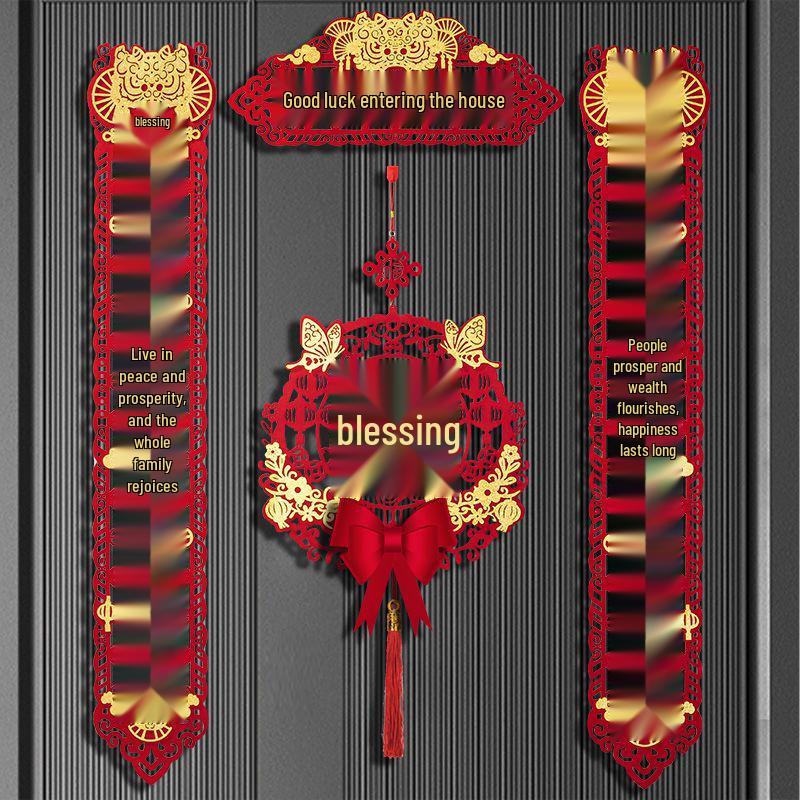 Magnetické uspořádání nového domova: Sada samolepek na dveře a dekorací na kolaudaci