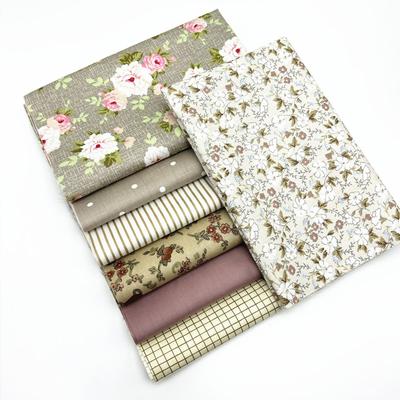 7 Stück Stoffbündel DIY Baumwolle Kleidung Handwerk Vorgeschnittener Stoff Patchwork Nähen Nähzubehör Floral