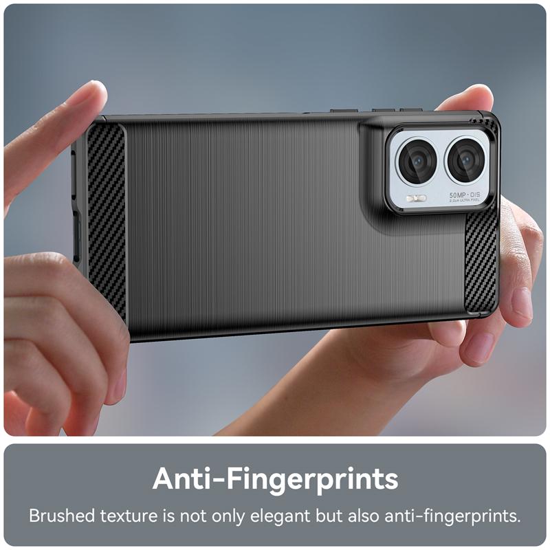 For Motorola Edge 50 Fusion Case Anti-knock Silicone Carbon Fiber Cover Moto Edge 50 Fusion Case For Moto Edge 50 Fusion Case