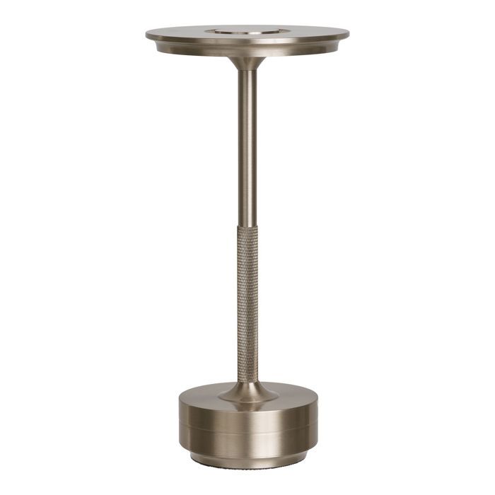 Lampe de table - EBUY24 - Lyneham - LED rechargeable - Aluminium - Argenté
