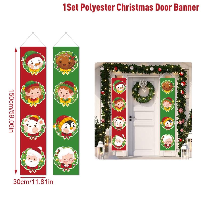 Christmas Door Decoration Merry Christmas Decorations For Home 2025 Navidad Noel Kerst Natal Xmas Ornaments New Year Gifts 2025
