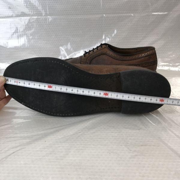 70s/KNAPP/USAS Z41.1-1967/50 R1972/Steel Toe Work Wingtip Shoes/9.5C/26.5/Brown/Vintage(USED)