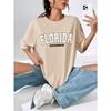 Koszulki damskie Florida Sunshine State USA Miasto Klasyczny Wzór Literowy Luźne Oversize Odzież 100% Bawełna Streetwear T-shirt