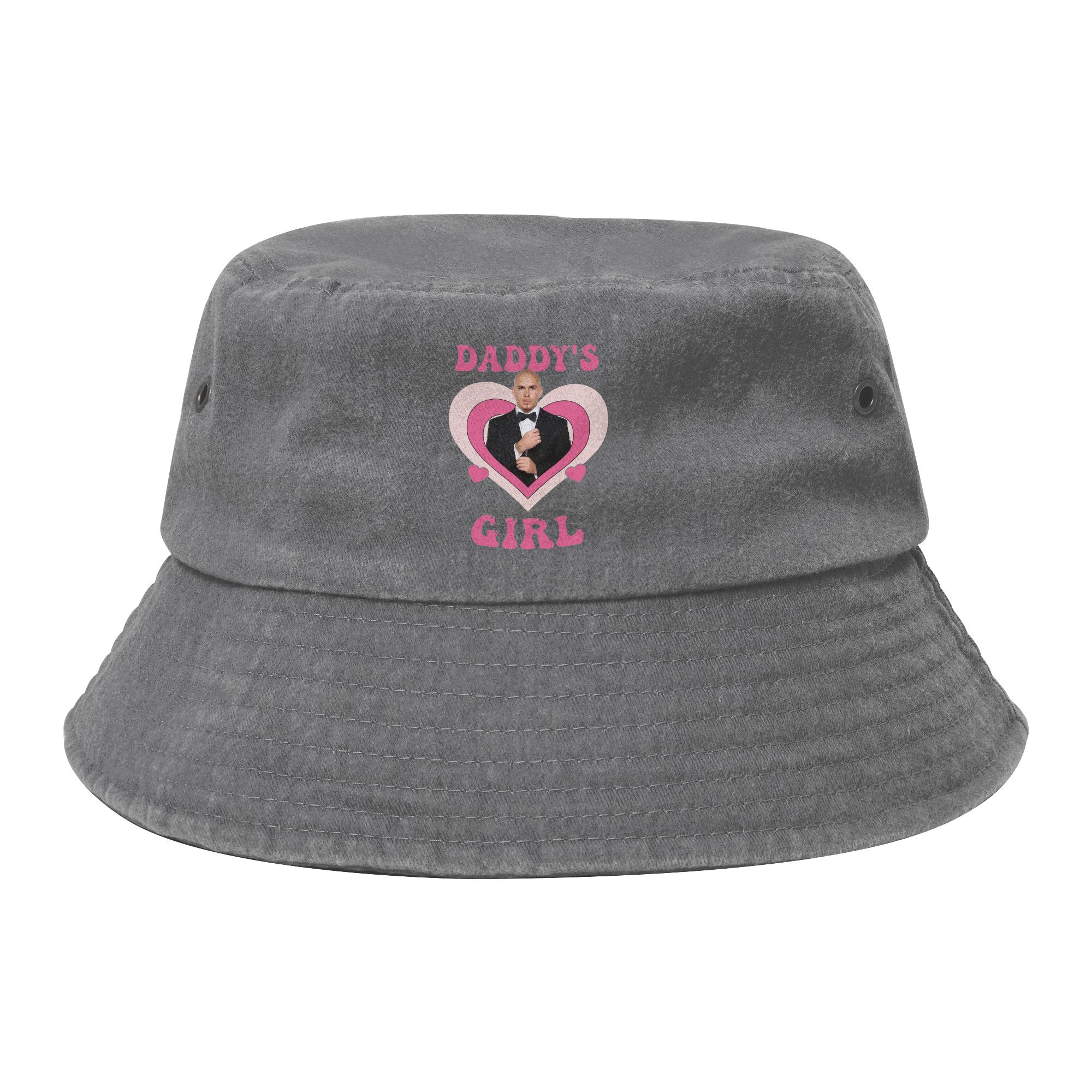 Girl Bucket Hat Daddys Girl Pitbull Mr Worldwide Vocation Getaway Headwear Foldable Vacation FisherUnisex Cap Bob Hat Gifts Idea One Size