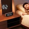 Bedside Digital Alarm Clock with Large LED Screen, Ambients Light and Brightness Adjustment Tabletop Clock for Nightstand