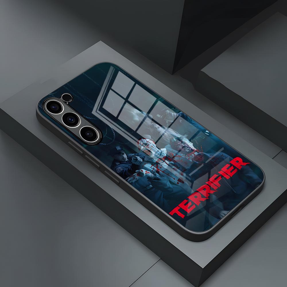 Horror Movie Terrifier Phone Case For S24 Ultra Samsung S23 Fe S22 S20 S21 Plus Galaxy A54 A34 A24 A53 Note 20 Glass Cover