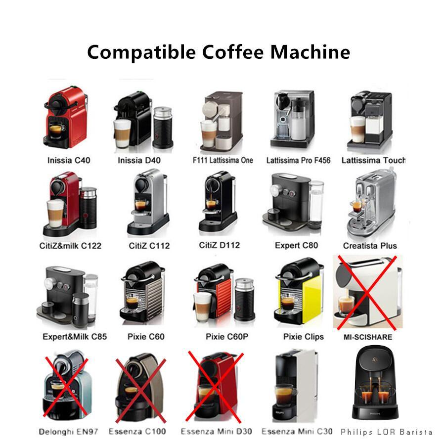 Roestvrij Staal Nespresso Herbruikbare Koffiecapsule Tamper Herbruikbare Koffiepad Koffiebenodigdheden Voor Barista Espressomachine