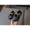 Korean Style Princess Simple Soft Sole Leather Shoes For Little Girls
