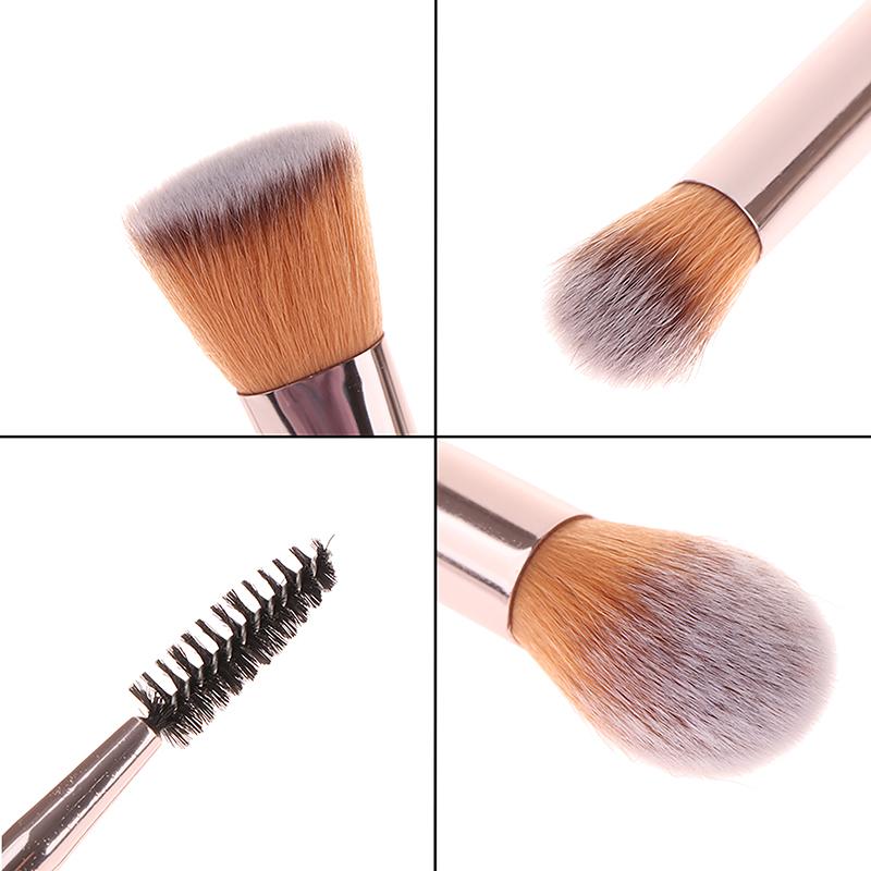 7Pcs Makeup Brushes Set Face Eyes Make Up Brush Eyelash Eyeshadow Eyebrow Eyeliner Foundation Powder Blush Highlight Lips Brush