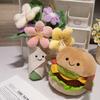 15 cm Neue lebensechte Cheeseburger Plüschtiere Hamburger Plushies Puppen Kuscheltier Weiches Kissen Spielzeug Geschenke für Kinder Geburtstagsdeko