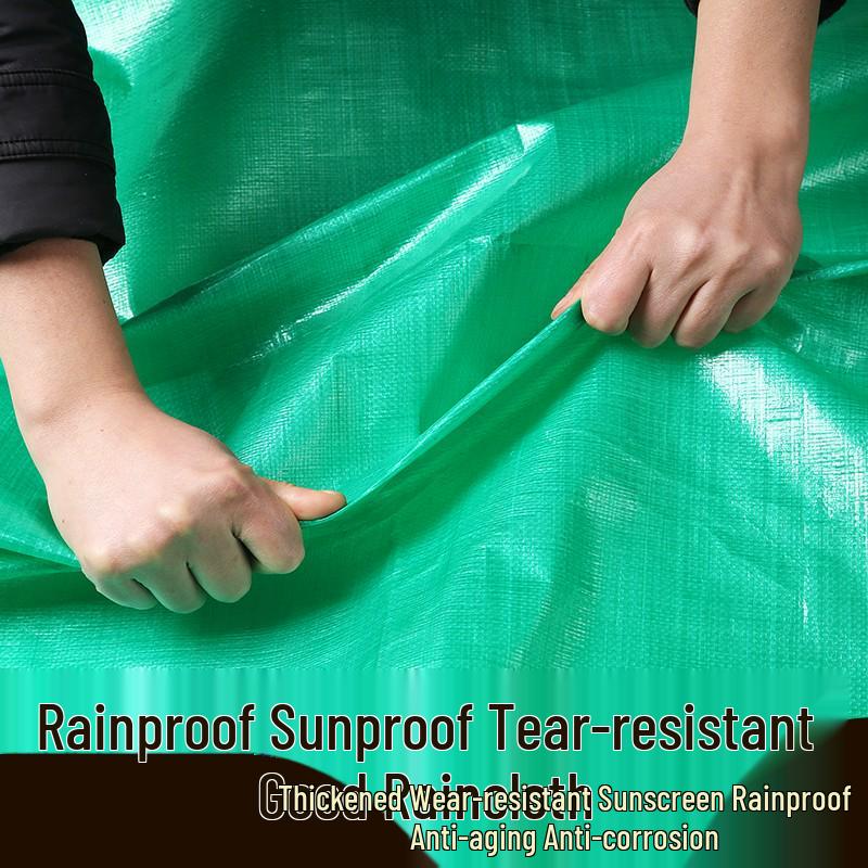 Thickened Waterproof Outdoor Tarpaulin: Rainproof, Windproof, Heat-Insulating Shade Cloth