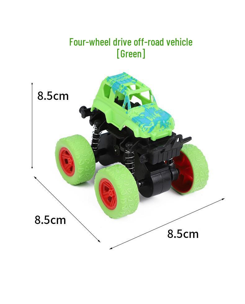 Douyin Kids' 4WD Double-Sided Graffiti Stunt Car - Off-Road, Inertia-Powered, Drop-Resistant, Ideal Gift for Boys