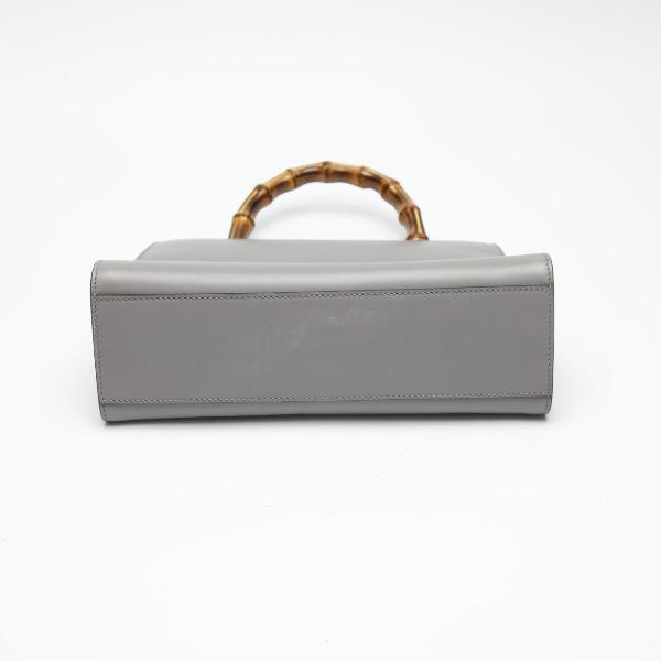 GUCCI Bamboo Handbag Bamboo gray Women 459076 Used