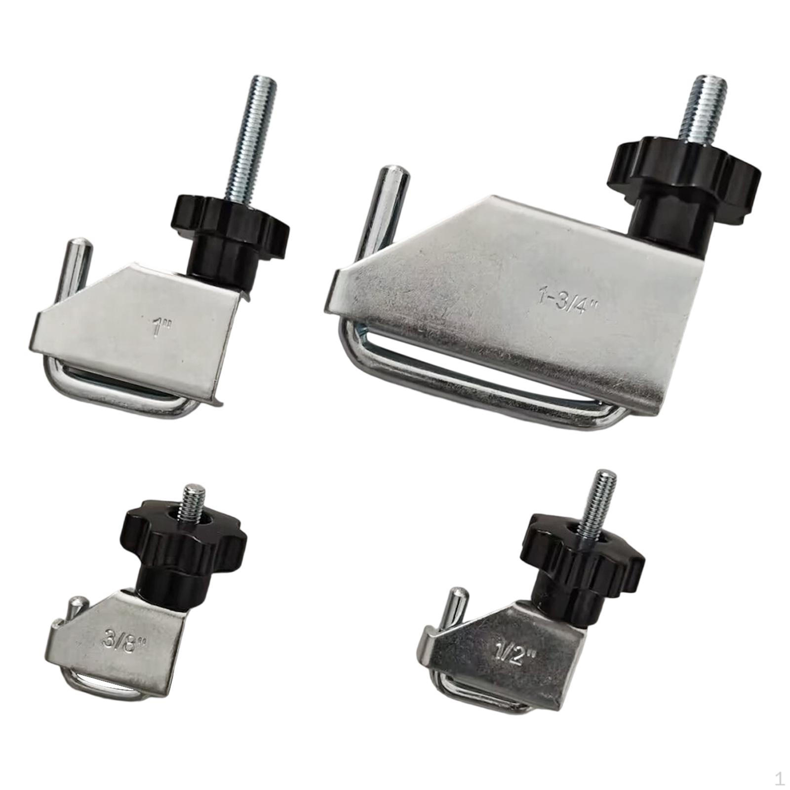 

4Pcs Fluid Line Hose Pinch Tools Clamps 1-3/4 1 1/2 3/8 Adjustable Knob Pliers Auto Repairing