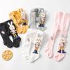 Frühling und Herbst Mädchen Unterhose 2024 Neue Kinder Große Puppe Kaninchen Baby Overall Socken Baby Strumpfhosen