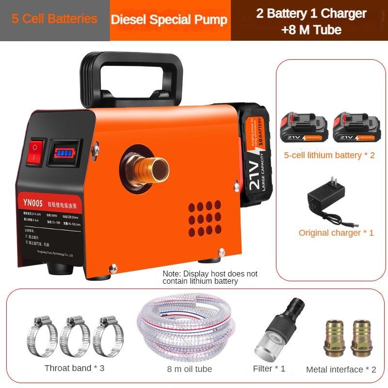 Portable Handheld Diesel Fuel Dispenser Rechargeable Oil Injection Pump Small Multifunctional Electric Diesel Pump