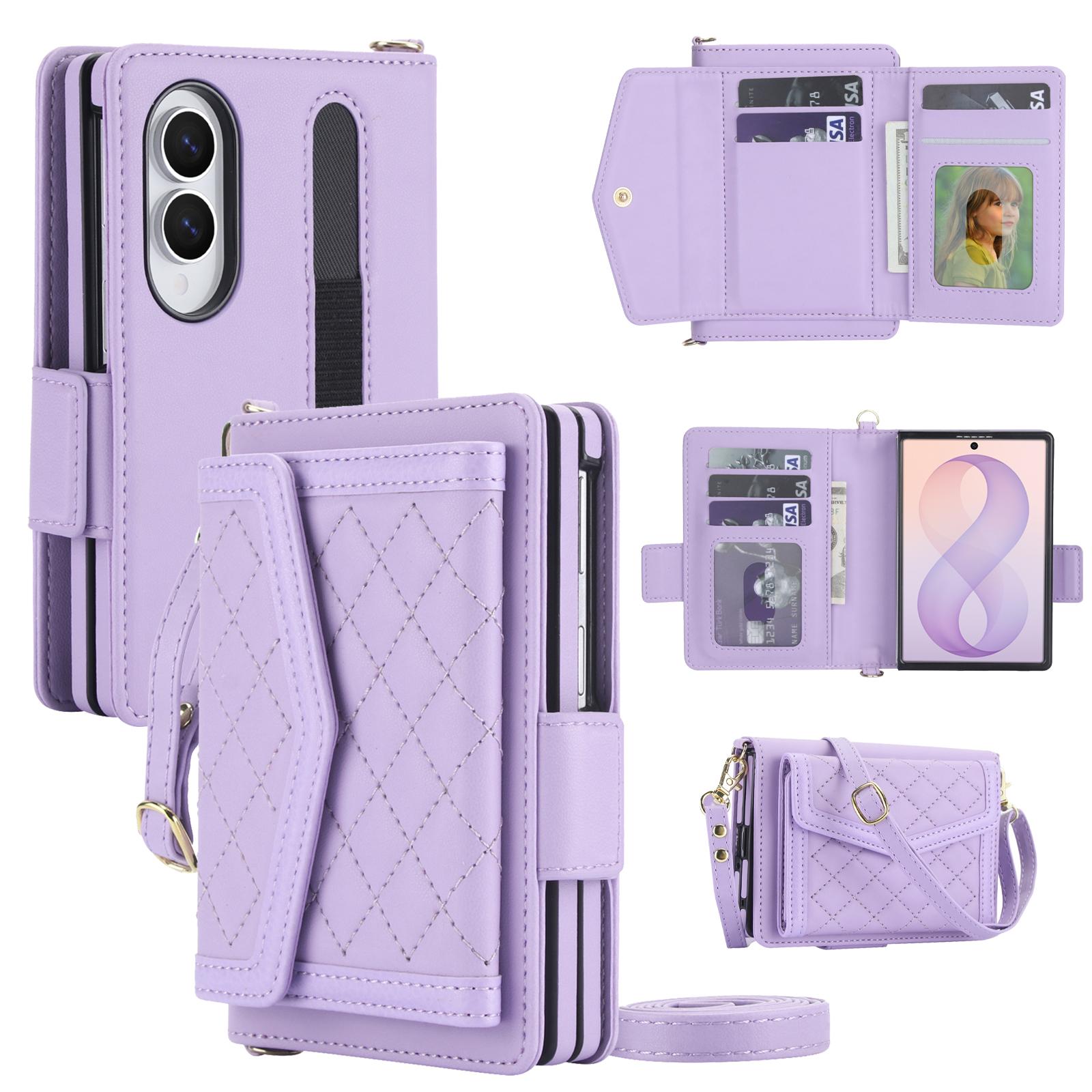 Crossbody Multi Cards Solt Wallet Flip