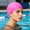 Fabric Swim Cap Elastic Breathable Lightweight Long Short Hair Swimming Hat Solid Color Men Women Adults Kids Swimming Pool Cap