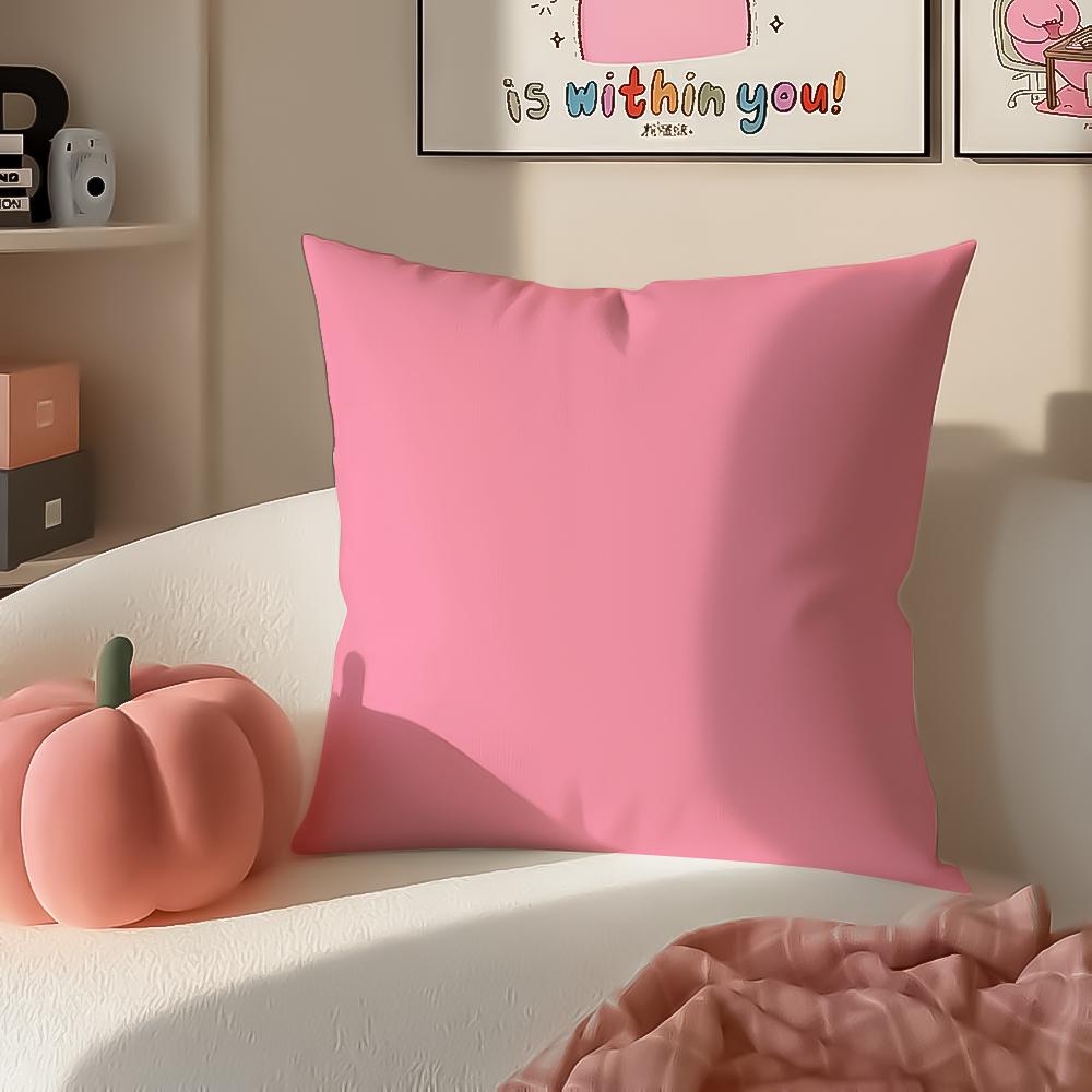 Bright Cheerful Ar Candy Color Cushion Cover Pillowcase Short Plush Invisible zipper Room Sofa Cushion Cover