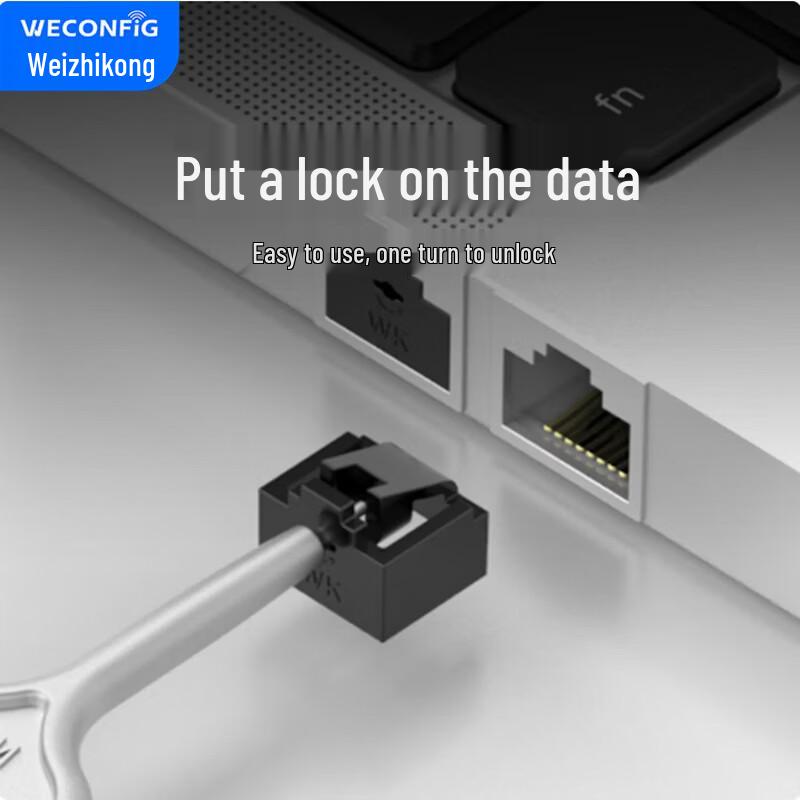 RJ45 Network Port Blocker Security Kit