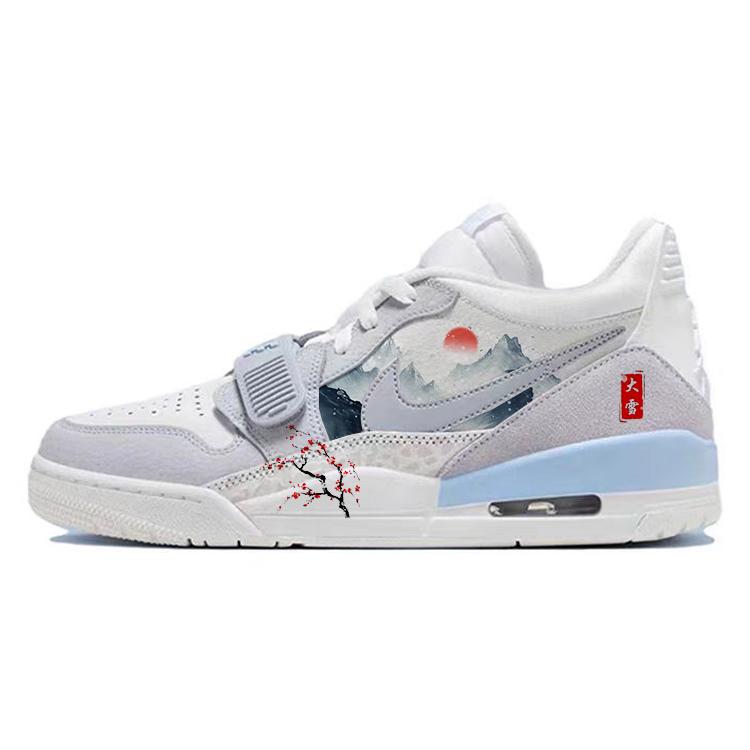 

Jordan Legacy 312 Slip Resistant Abrasion Resistant Low top Vintage Basketball Shoes Men s Gray White HQ1190-101(Team181-1) 40.5