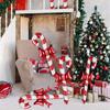 5/10Pcs Red Candy Cane Xmas Ornaments Balloons Party Inflatable Stick Home New Year Party Supply