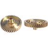 Brass Convertible Top Transmission Gears Left & Right Side For Porsche Boxster 1997-2012, Replace# 98756118000, 987561179