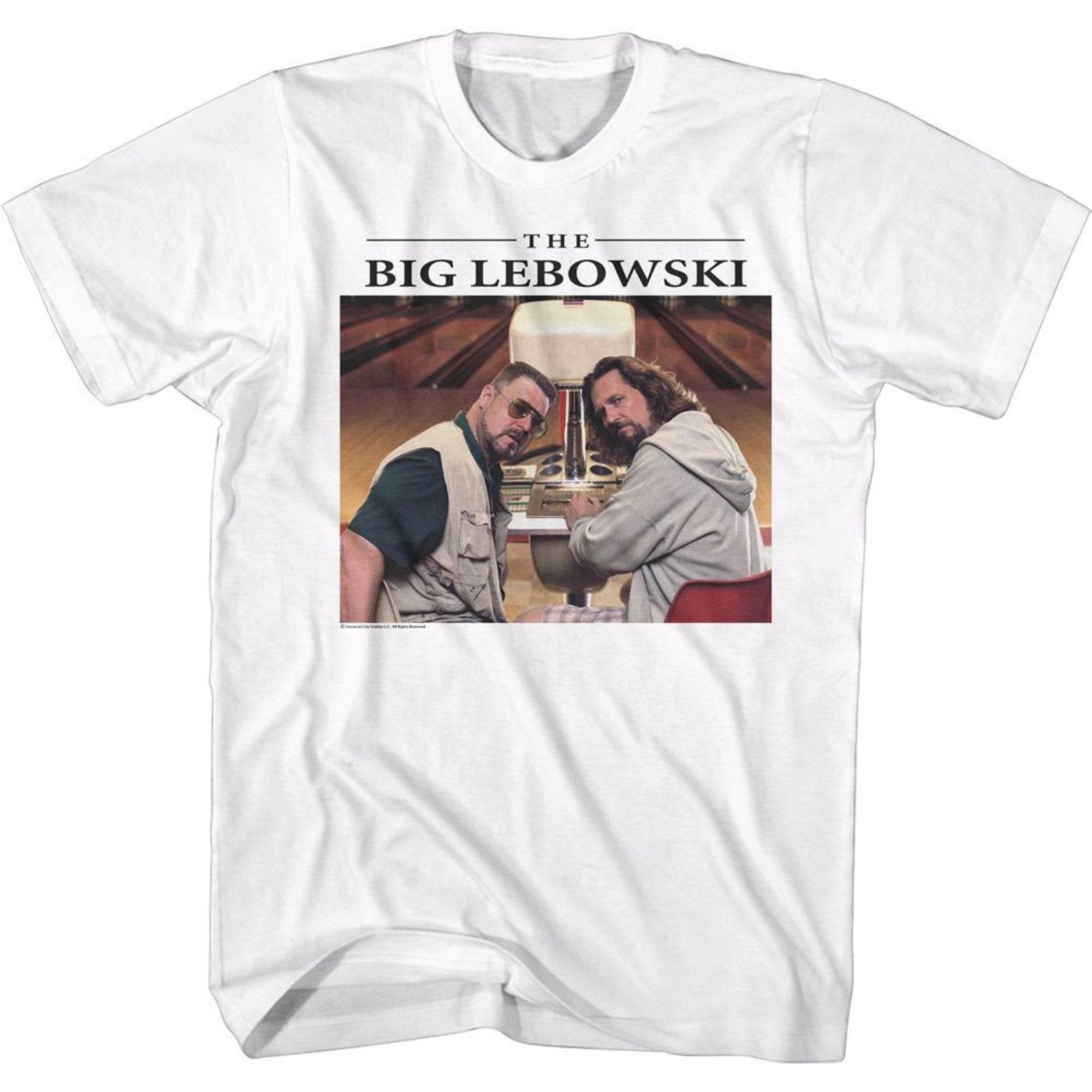 The Big Lebowski Simple Dudes White Adult T-Shirt L