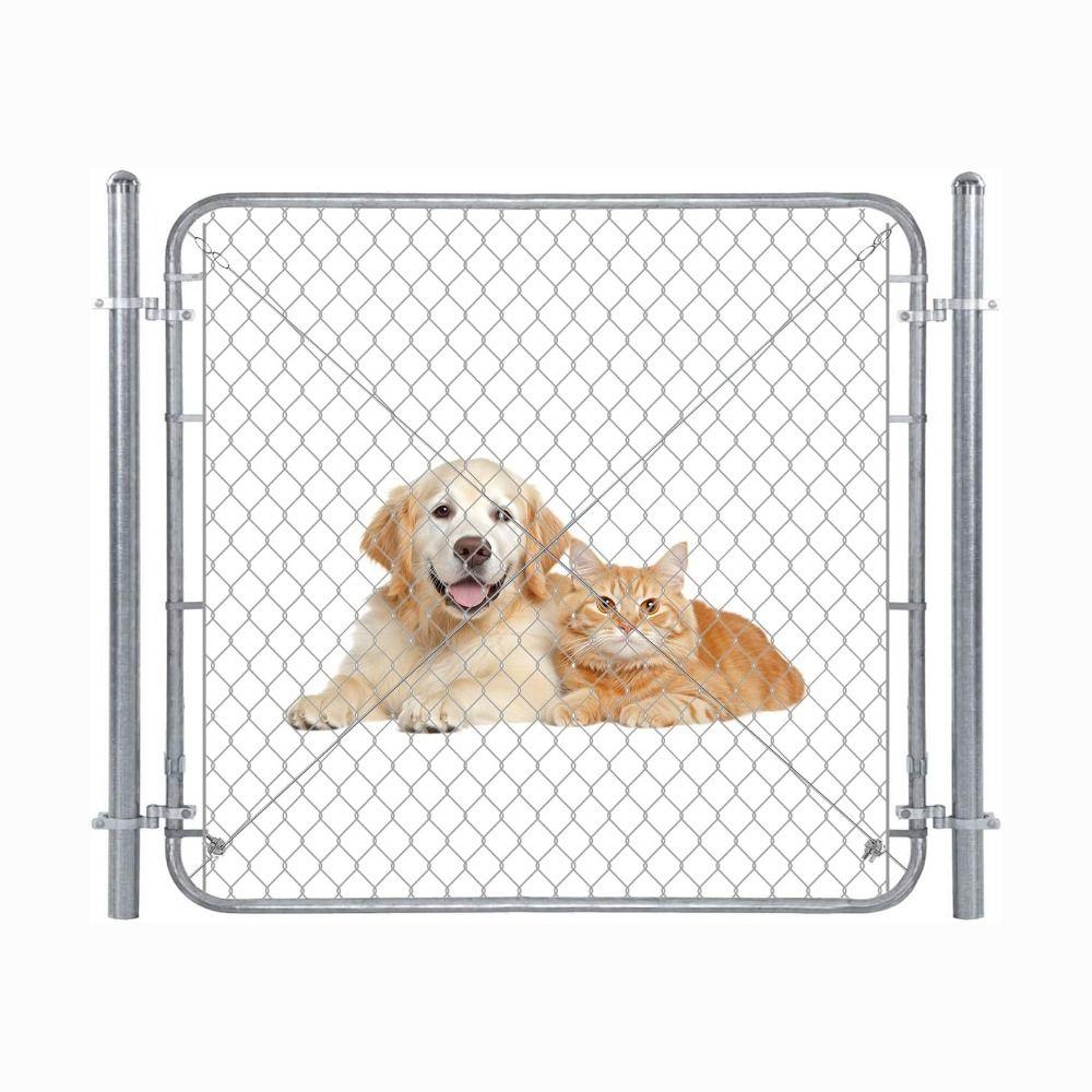 1pair Sturdy Chain Link Gate Hinge Galvanized Steel Fence Hinge Chain Link Gate Latch Farm Gate
