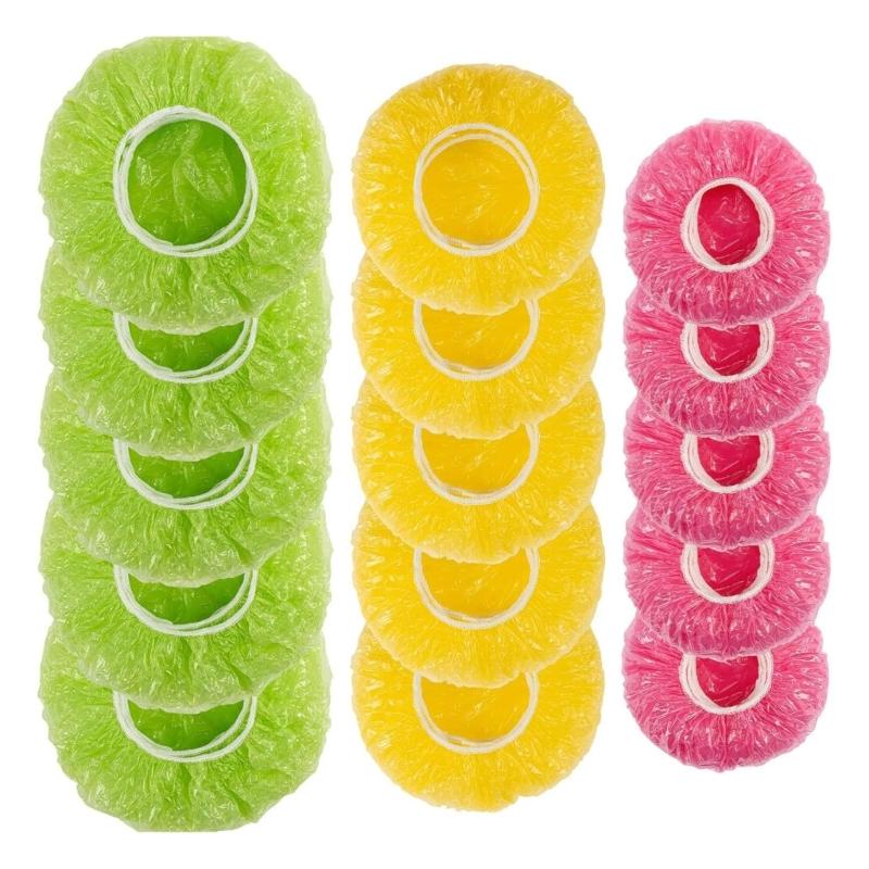 Disposable Stretch Food Covers for Bowls and Cups, Elastic Plastic Covers for Meal Preps, Table Service and Dust Guard