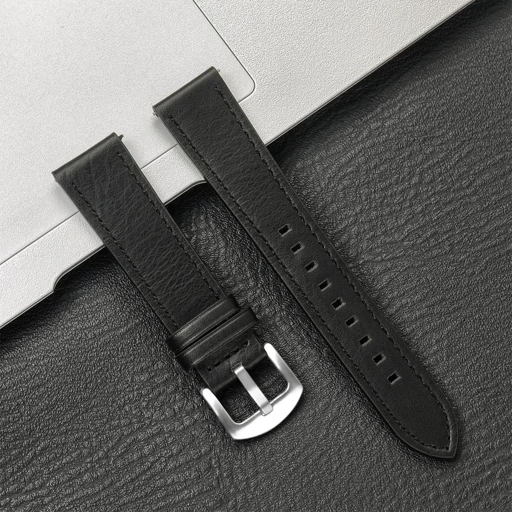 20mm 22mm Leather Strap for Samsung Galaxy Watch7 6 5 4 40/44mm 6/4 Classic Replacement Bracelet for Huawei Watch 3 4Pro GT3 GT2
