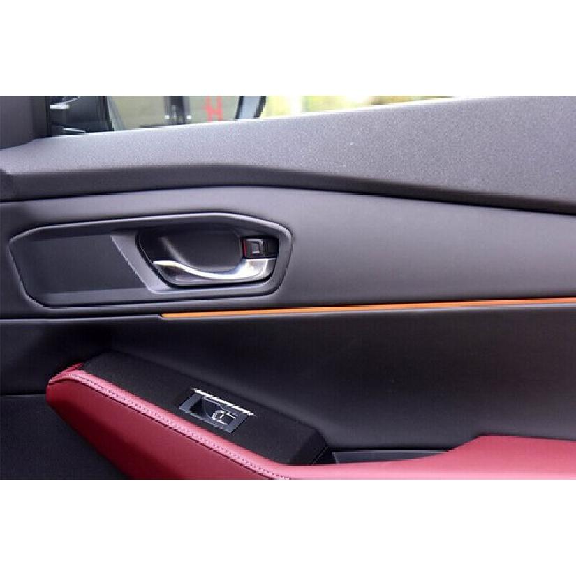Carbon Fiber Inner Door Handle Cover Trim 4pcs For Honda Accord 11th -2024
