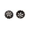 Textured Bead Cap Charms Dome Covers For Pearl And Gemscolor Jewelry Findings