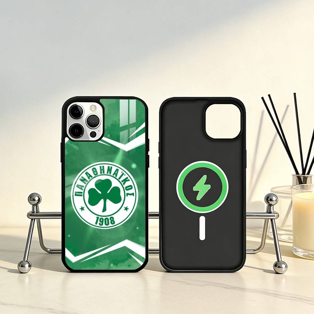 

ART P-Panathinaikos A-Athens PA Phone Case For iPhone17,16,15,14,13,12,11 Plus,Pro Max Magnetic For Magsafe Wireless Charging iPhone16PROMAX