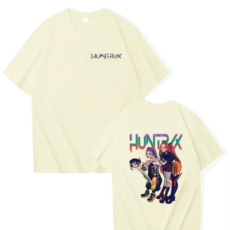 KPop Demon Hunters Aesthetic T-shirts Streetwear Harajuku Y2k Fashion Short Sleeve T-shirt Men Women Casual Loose T Shirt