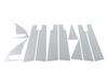 BRIGHTZ Plated Pillar Panel Covers for T31 Set with Standard 4703 Ultra-Mirror X-Trail (10-Piece Visors) [PIL-SIL-123]