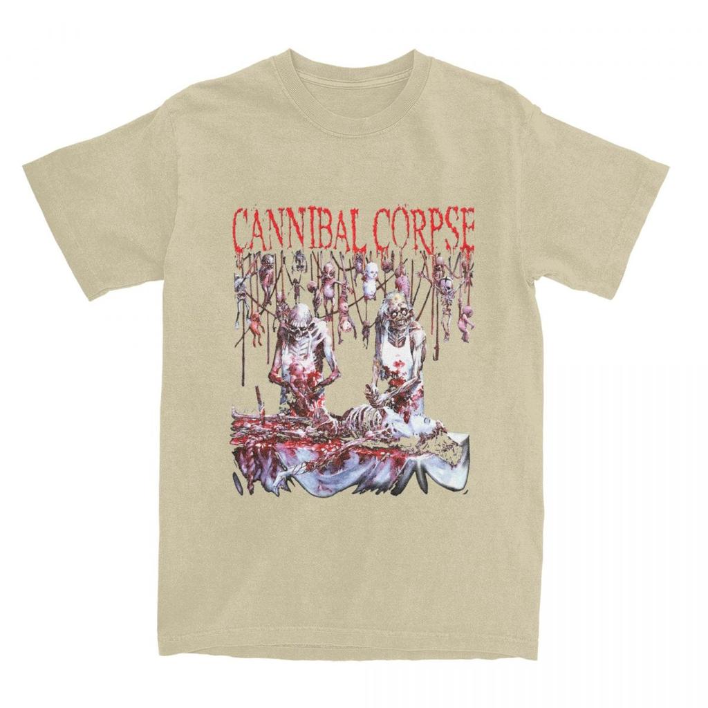Men Women Cannibal Corpse Butchered At Birth Shirt Accessories Band Pure Cotton T-shirt Clothing Humorous Tee Shirt Printed